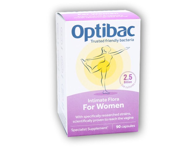 Optibac Probiotika pro ženy 90 kapslí  + šťavnatá tyčinka ZDARMA