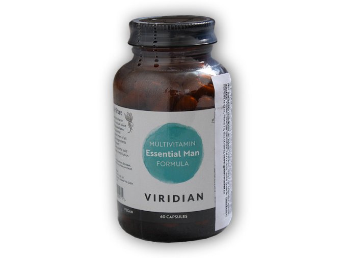 Viridian Essential Man Formula 60 kapslí  + šťavnatá tyčinka ZDARMA