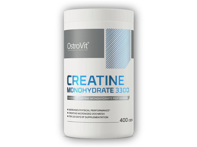 Ostrovit Creatine monohydrate 3300 400 kapslí  + šťavnatá tyčinka ZDARMA