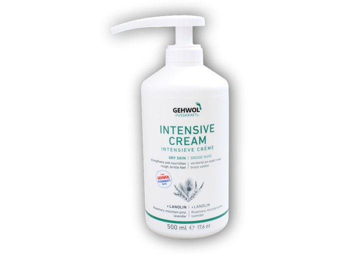 Gehwol Intensive creme 500ml s pumpou dry skin + lanolin  + šťavnatá tyčinka ZDARMA
