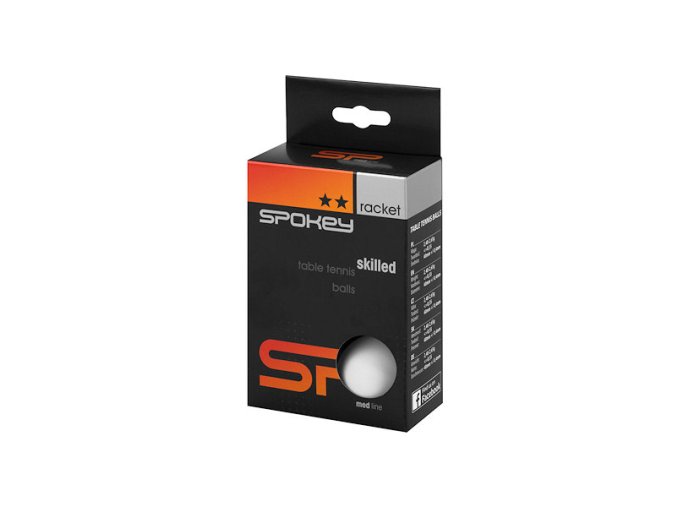 Spokey SKILLED-Pingpongové míčky 2* bílé - 6ks