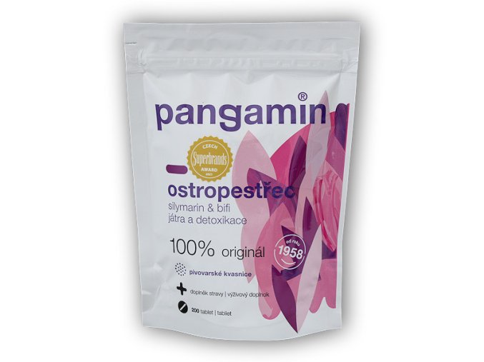 Pangamin Pangamin Ostropestřec sáček 200 tablet