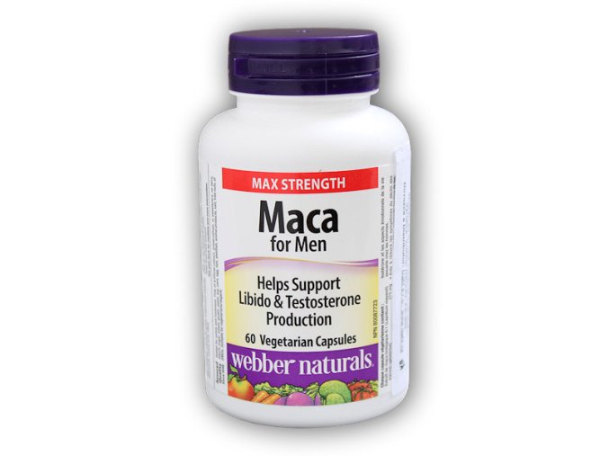 Webber Naturals Maca for Men 60 kapslí  + šťavnatá tyčinka ZDARMA