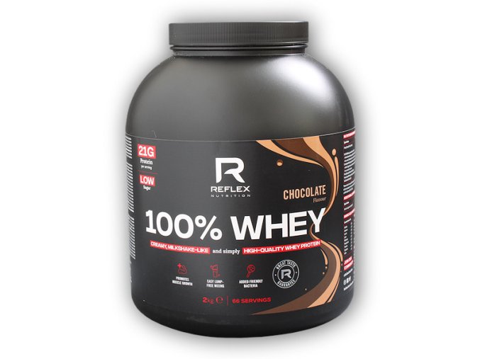 Reflex Nutrition 100% Whey Protein 2000g NEW (Varianta čokoláda)