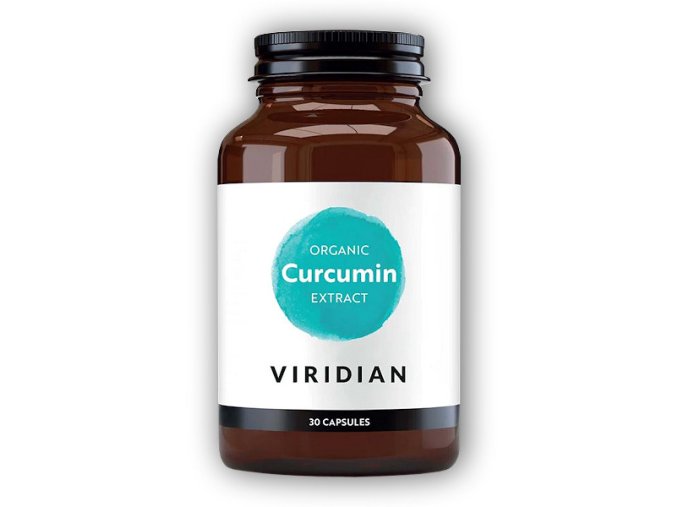 Viridian Curcumin Extract 250mg 30 kapslí Organic  + šťavnatá tyčinka ZDARMA