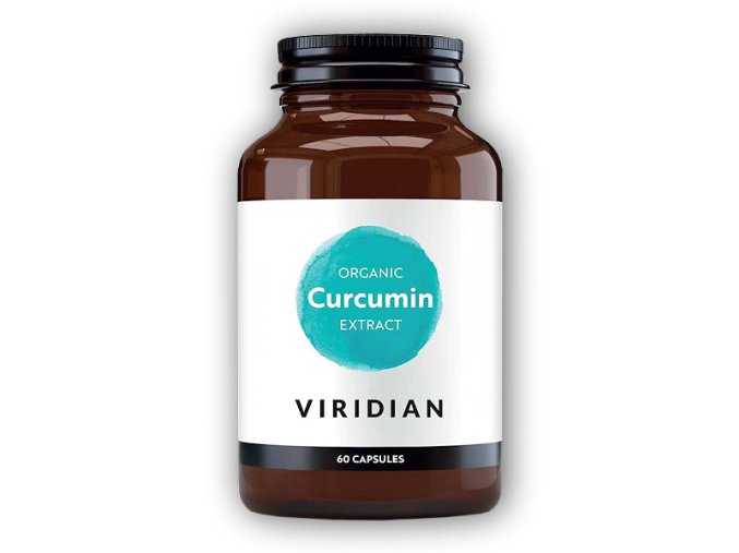Viridian Curcumin Extract 250mg 60 kapslí Organic  + šťavnatá tyčinka ZDARMA