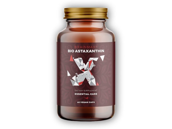 BrainMax BrainMax Astaxanthin BIO 8mg 60 rostlinných kapslí  + šťavnatá tyčinka ZDARMA