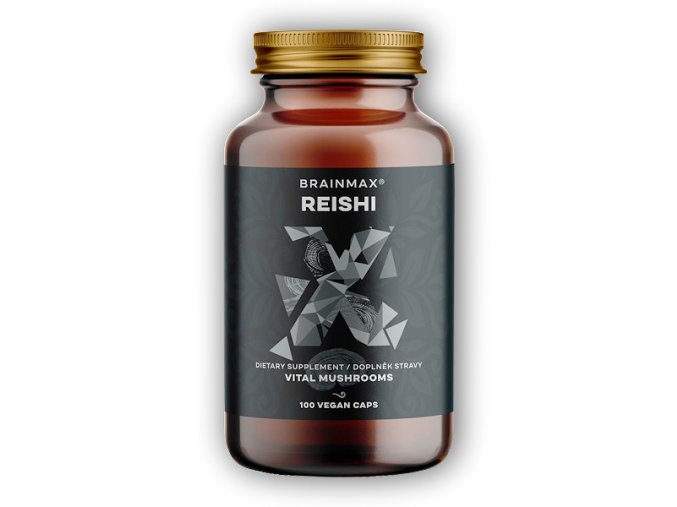BrainMax Reishi extrakt 500mg 100 rostlinných kapslí  + šťavnatá tyčinka ZDARMA