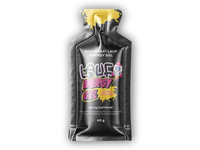 BrainMax LAUF Energy Gel s kofeinem 40g (Varianta slaná jahoda)
