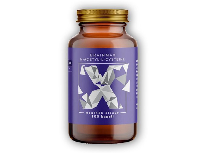 BrainMax N-Acetyl-L-Cysteine, NAC 100 rostlinných kapslí