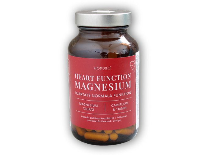 Nordbo Magnesium Heart Function 90 kapslí  + šťavnatá tyčinka ZDARMA