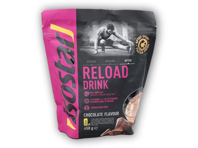 Isostar Isostar powder after sport reload 450g (Varianta čokoláda)