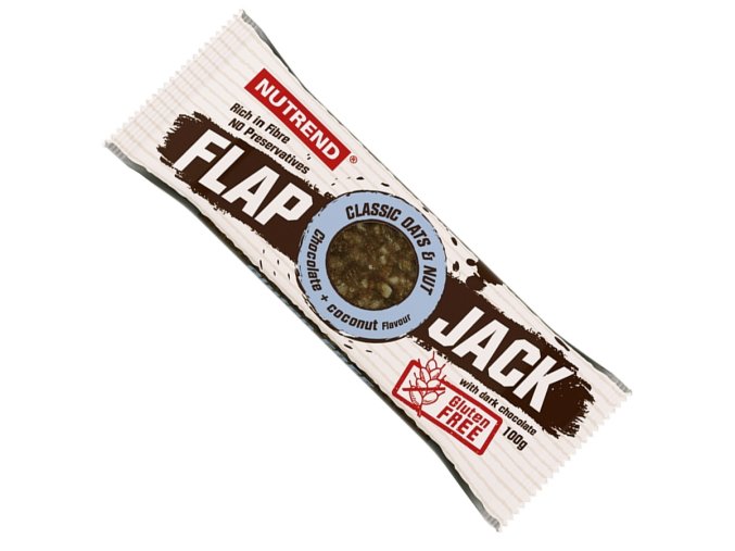 Nutrend FlapJack bezlepkové 100g (Varianta čokoláda + banán s hořkou čokoládou)