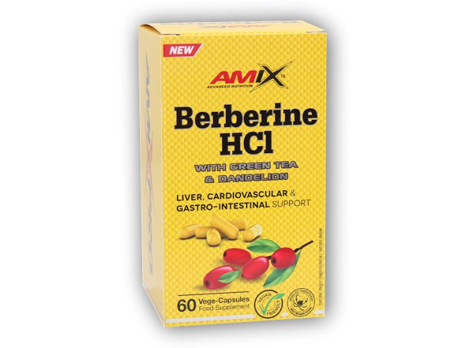Amix Pro Series Berberine HCl + GreenTea & Dandelion 60 cps
