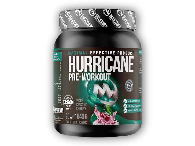 MAXXWIN Hurricane Pre-workout 540g (Varianta višeň)