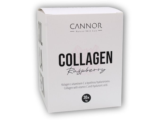 Cannor Collagen hyaluronic acid 30 sáčků nápoj malina (Varianta malina)
