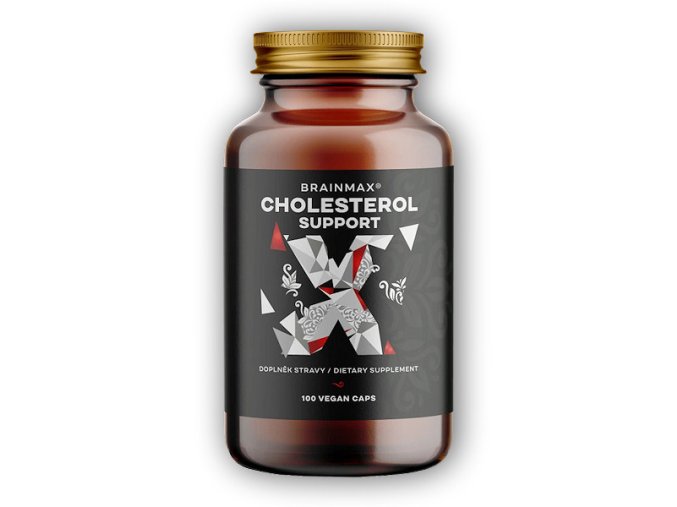 BrainMax Cholesterol Support, Řešení Cholesterolu 100 rostlinných kapslí  + šťavnatá tyčinka ZDARMA