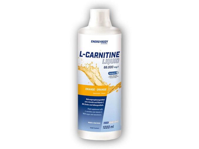 Energy Body L-Carnitine Liquid 66000mg + Zinek 1000ml (Varianta pomeranč)