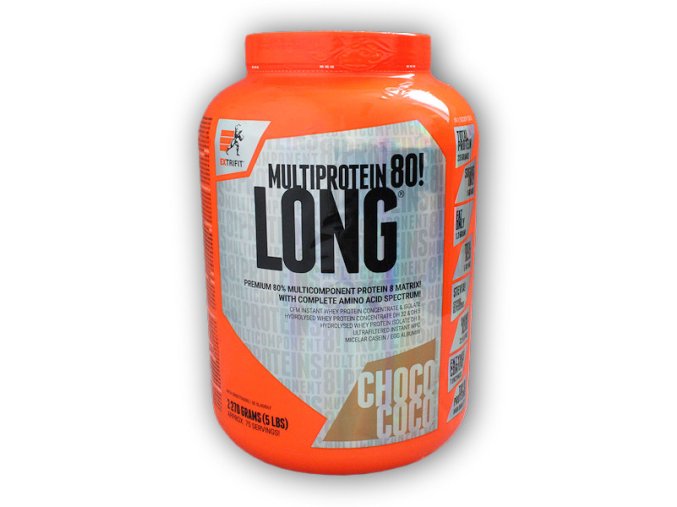 Extrifit Long 80 Multiprotein 2270g (Varianta čokoláda)