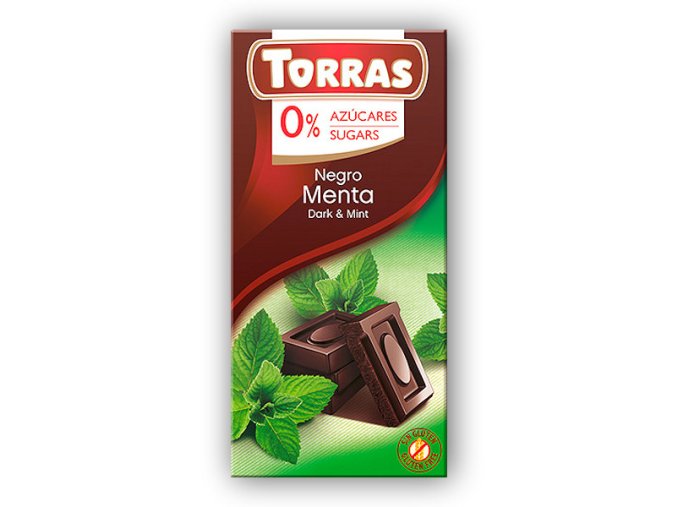 Torras Hořká čokoláda s mátou 75g