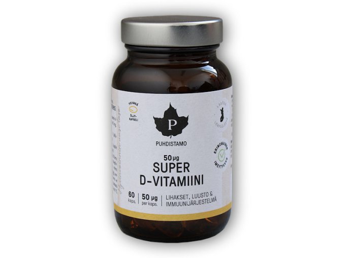 Puhdistamo Super Vitamin D 2000iu 60 kapslí