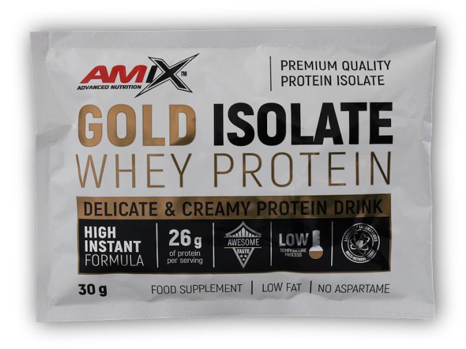 Amix Gold Whey Protein Isolate akce 30g (Varianta pineapple coconut juice)