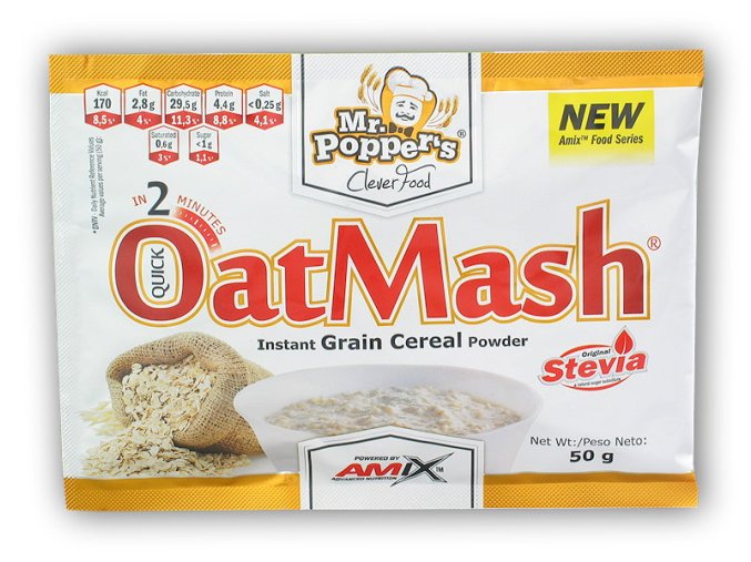 Amix Mr.Popper´s Oat Mash 50g akce (Varianta noughat-caramel)