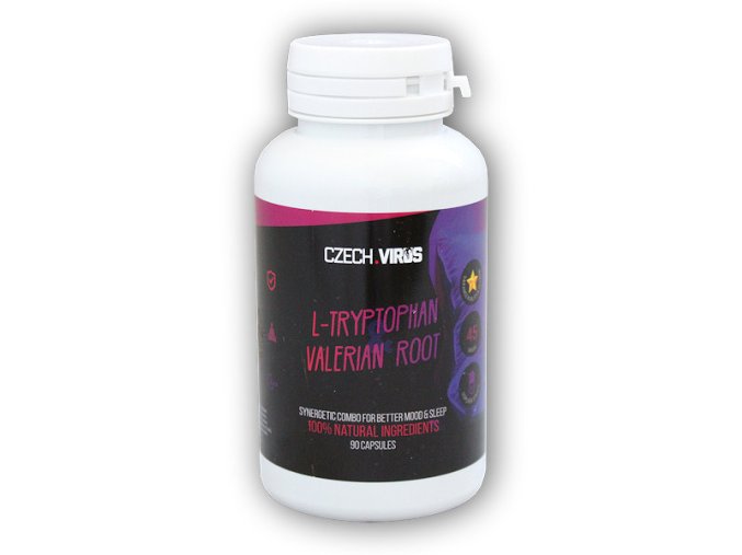 Czech Virus L-Tryptophan & Valerian Root 90 kapslí