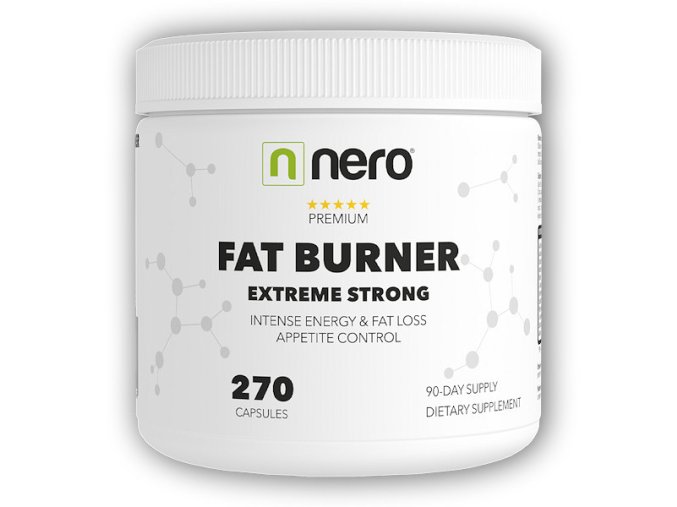 Nero Fat Burner Premium / Spalovač tuků 270 kapslí  + šťavnatá tyčinka ZDARMA