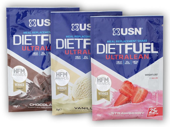 USN Diet Fuel Ultralean 54g (Varianta čokoláda)