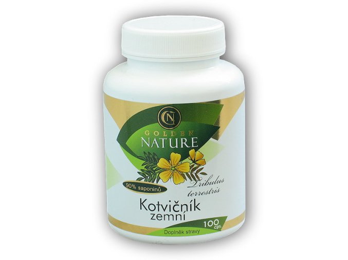 Golden Natur Kotvičník zemní 90% saponinů 100 kapslí