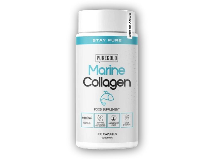 PureGold PureGold Hydrolizovaný Rybí Kolagen 100 kapslí