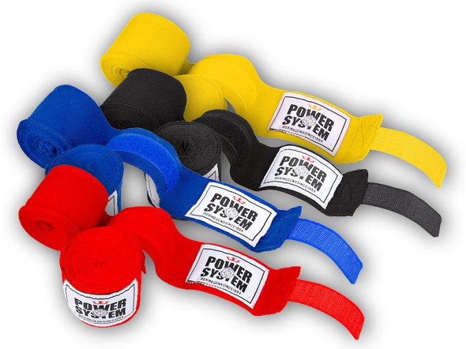 Power System PowerSystem boxerské bandáže BOXING WRAPS 4M (Varianta black)