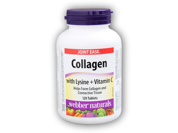 Webber Naturals Collagen + Lysine + Vitamín C 120 tablet  + šťavnatá tyčinka ZDARMA