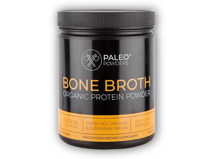 Paleo Powders Kostní Vývar - BIO Protein 500g  + šťavnatá tyčinka ZDARMA