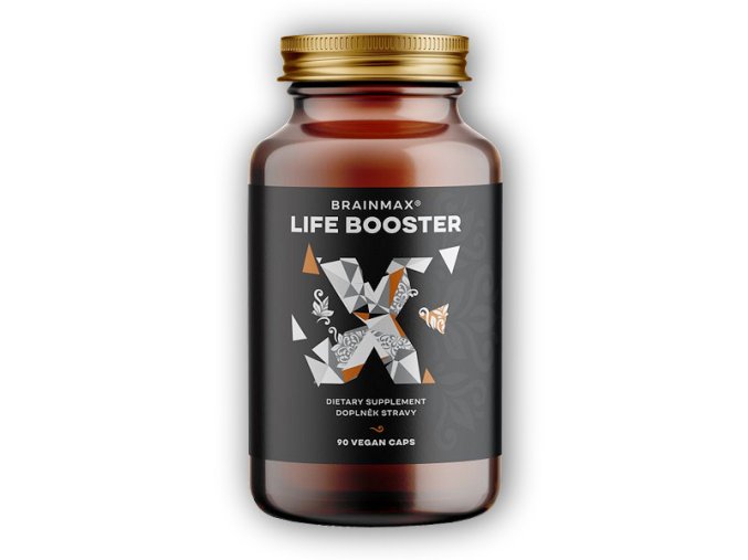 BrainMax Life Booster 90 rostlinných kapslí  + šťavnatá tyčinka ZDARMA