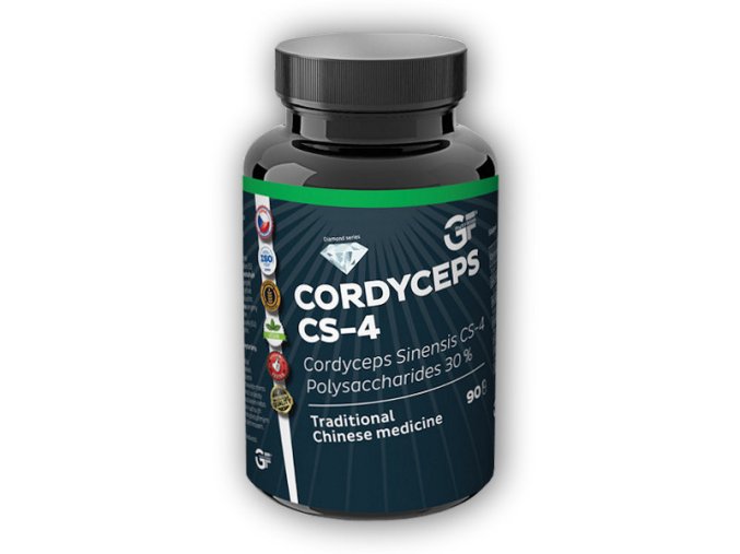 GF nutrition Cordyceps CS-4 90 kapslí  + šťavnatá tyčinka ZDARMA