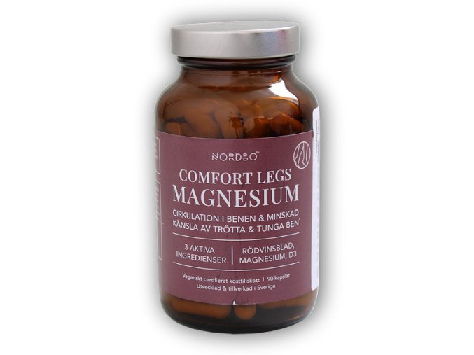 Nordbo Magnesium Comfort Legs 90 kapslí  + šťavnatá tyčinka ZDARMA