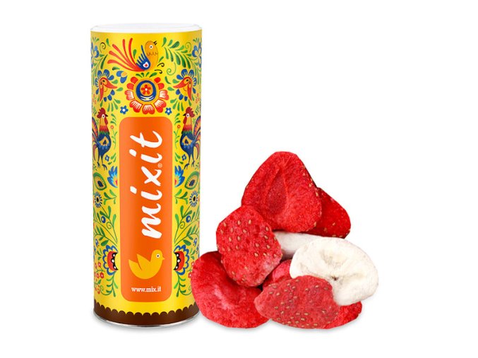 Mixit Velké křupavé ovoce-Banán a jahoda 160g