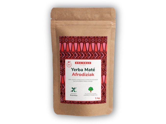 BrainMax Pure Pure Organic Yerba Maté - Afrodiziak 1000g