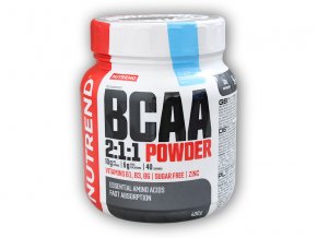 Nutrend BCAA 2:1:1 Powder 400g  + šťavnatá tyčinka ZDARMA