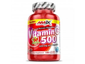 Amix Vitamin C 500mg + Rose Hips 125 kapslí