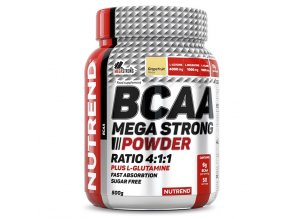 Nutrend BCAA Mega Strong Powder 500g  + šťavnatá tyčinka ZDARMA