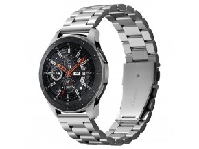 Spigen Kovový řemínek pro Samsung Galaxy Watch 46mm, stříbrný 600WB24981  + šťavnatá tyčinka ZDARMA