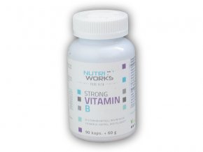 Nutri Works Strong vitamin B 90 kapslí  + šťavnatá tyčinka ZDARMA