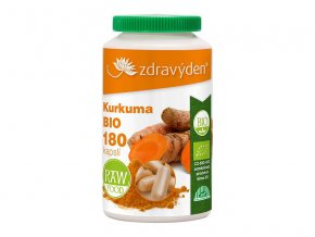 Zdravý den Kurkuma BIO 180 kapslí