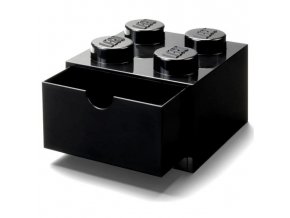 Stolní box LEGO, se zásuvkou, malý (4), černá