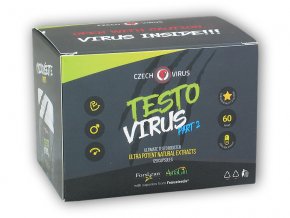 Czech Virus TESTO VIRUS PART 2 120 kapslí  + šťavnatá tyčinka ZDARMA