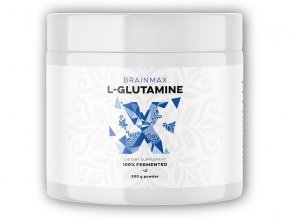 BrainMax L-Glutamin 500g  + šťavnatá tyčinka ZDARMA