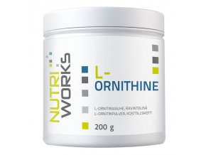 Nutri Works L-Ornithine 200g  + šťavnatá tyčinka ZDARMA